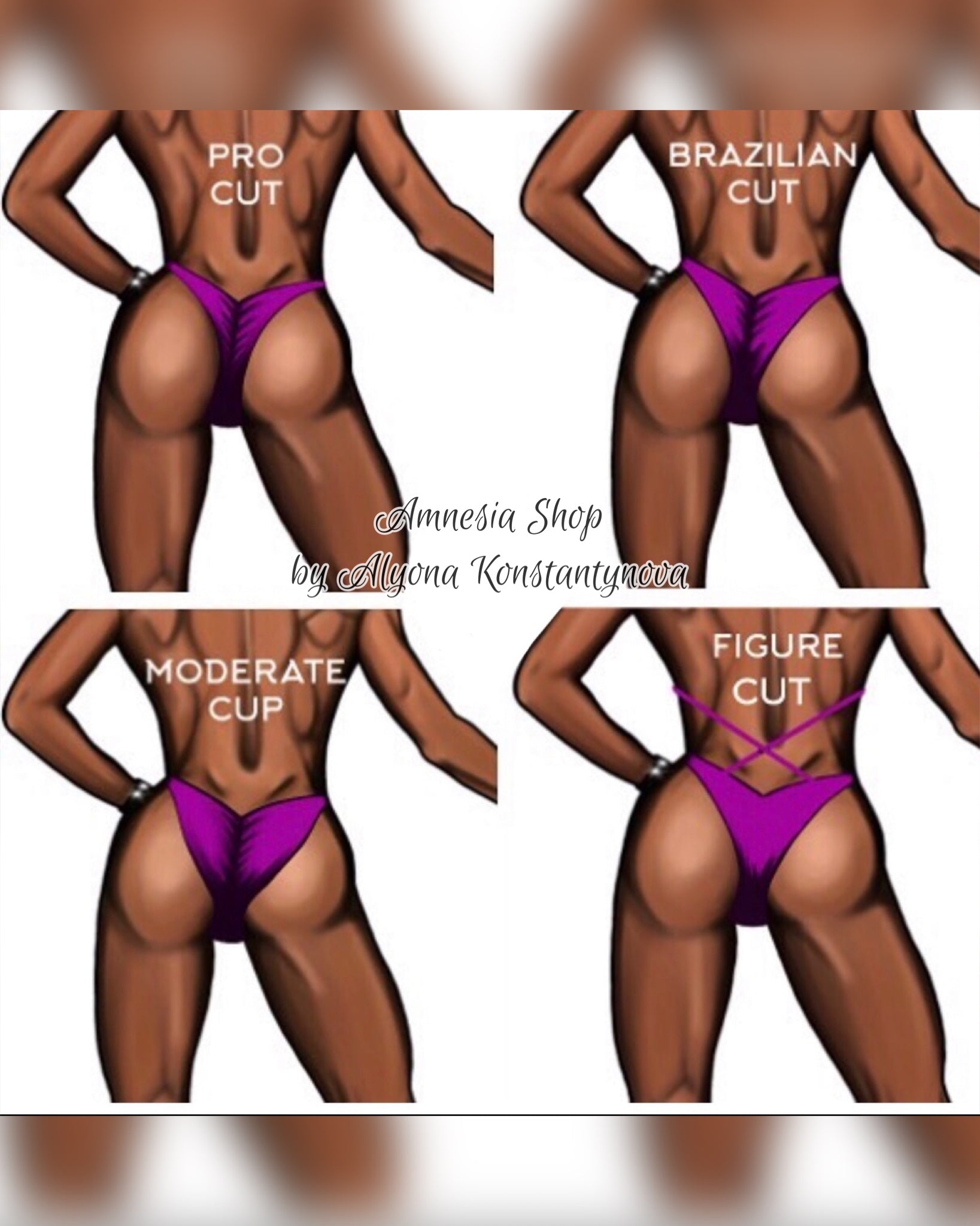 Lilac Silver Fitness Bikini - Competition Bikini Set - Figure Fitness - NPC - IFBB - Velvet Figure Competition Suit - Posing Suit - Wellness Bikini