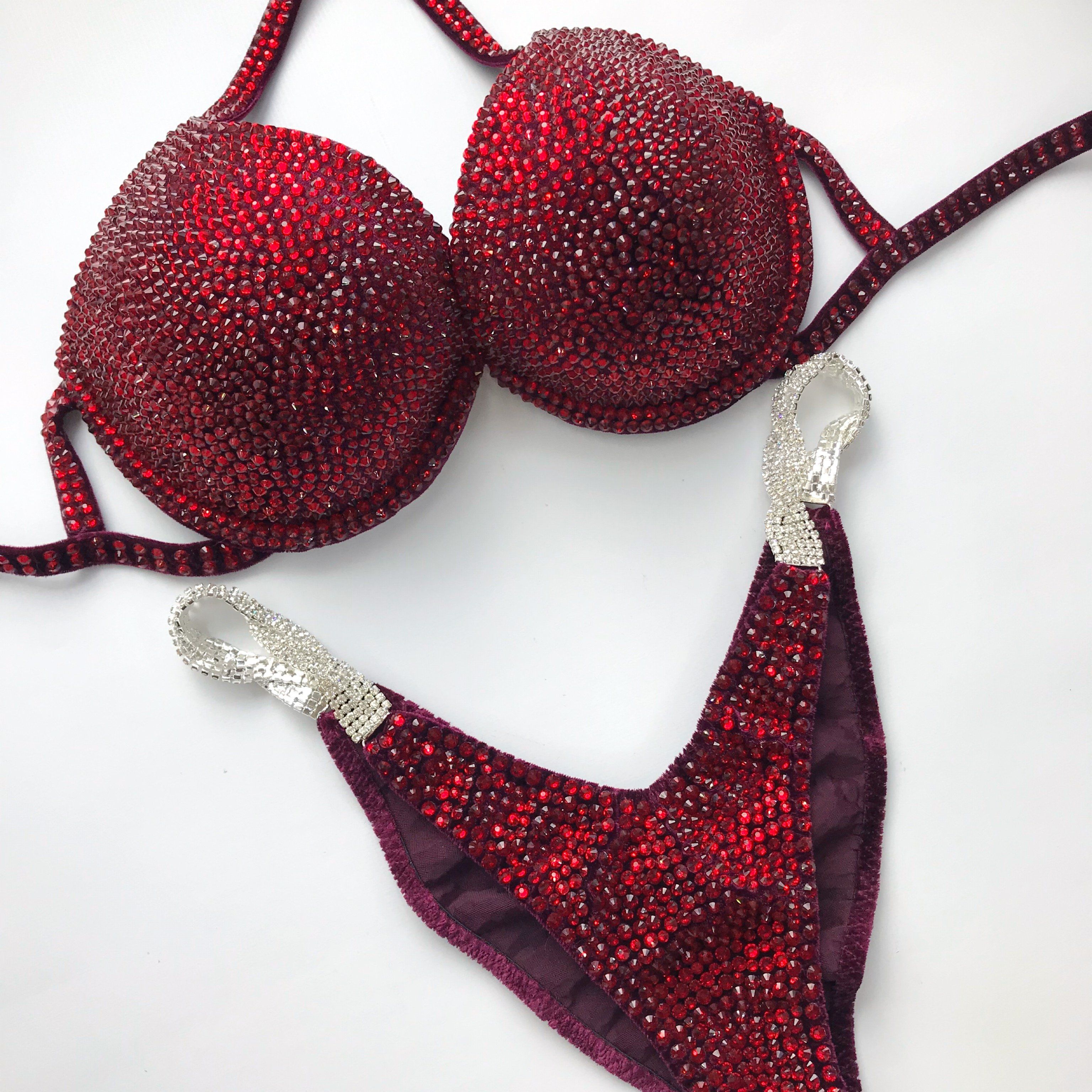 Bikini - Bodybuilding Bikini - NPC Bikini - IFBB Competition Bikini - Crystal Competition Bikini Suit - Sexy Set - Fitness Suit - Amnesia Shop