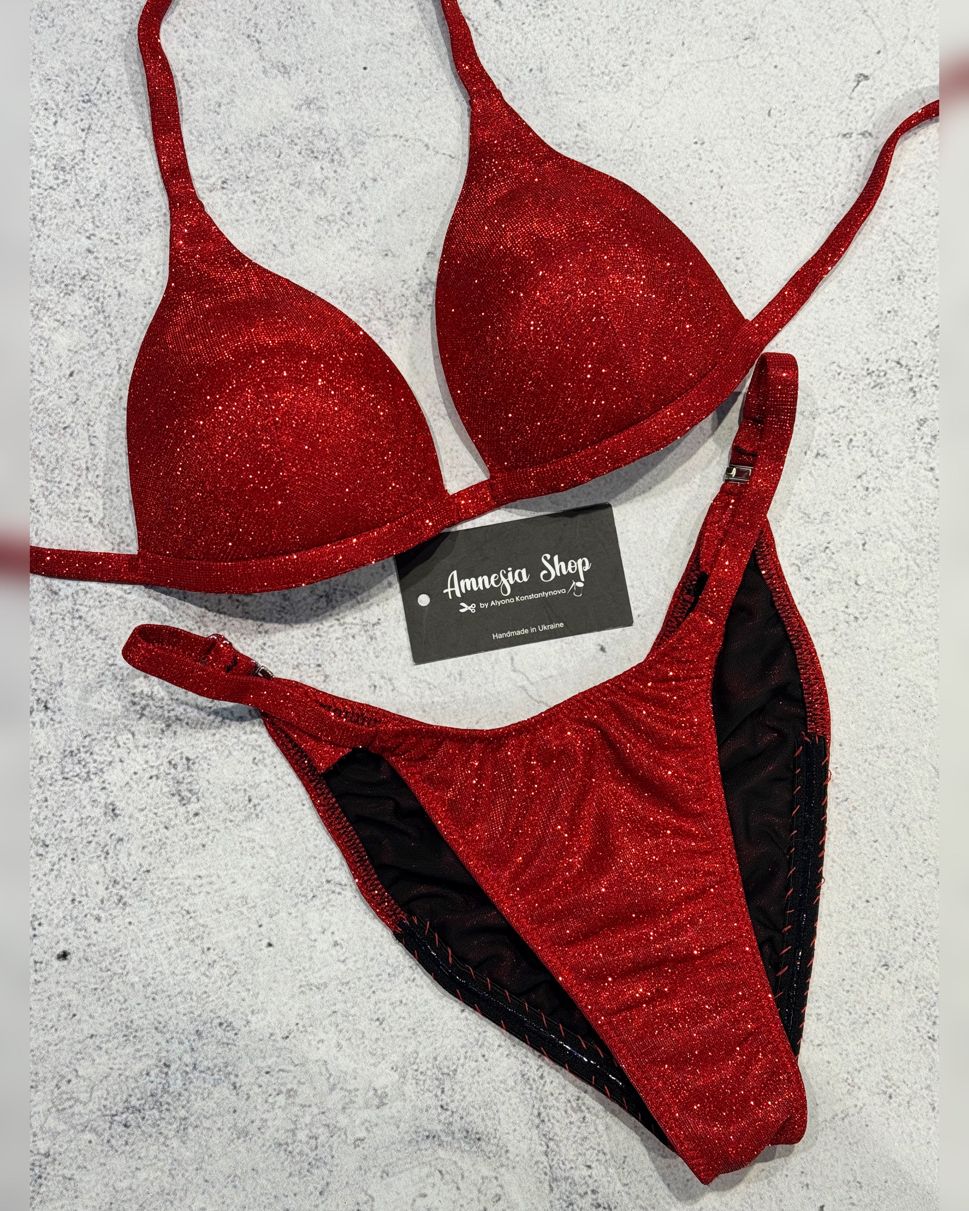 Red Base Fit Model Bikini Suit, Posing Competition