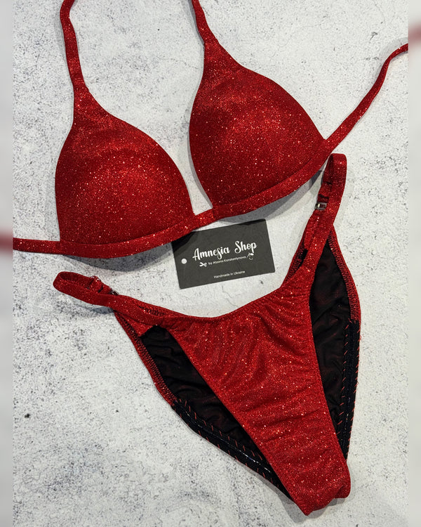 Red Base Fit Model Bikini Suit, Posing Competition