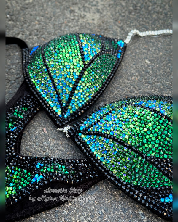 Competition Bikini Set - Rhinestone Fitness - NPC - IFBB - WBFF - Wellness - Figure Competition Suit - Posing Suit - Swarovski Bodybuilding