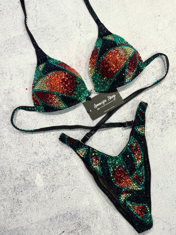#69 One Size - Bra B/32c, 34C, Bottoms moderate figure cut