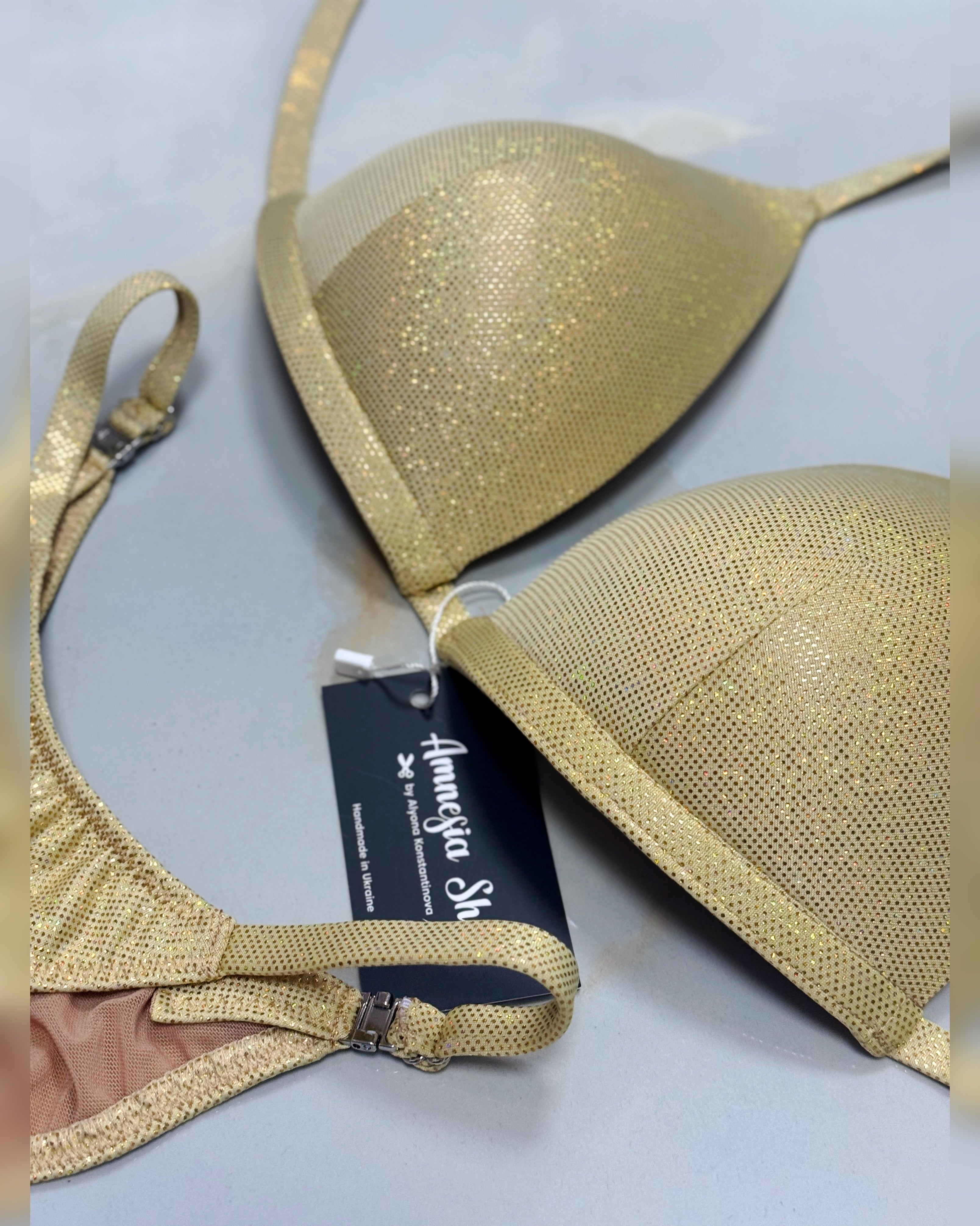 Gold Base Fit Model Bikini Suit, Posing Competition