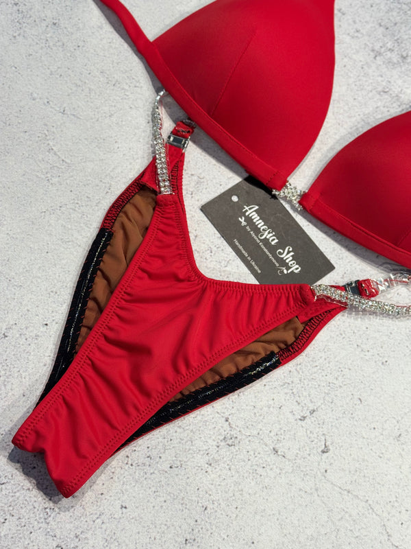 (Copy) Base bikini, Fitness Bikini - Bodybuilding Bikini - Swarovski Bikiki - IFBB Competition Bikini - Posing Suit - Fitness Suit