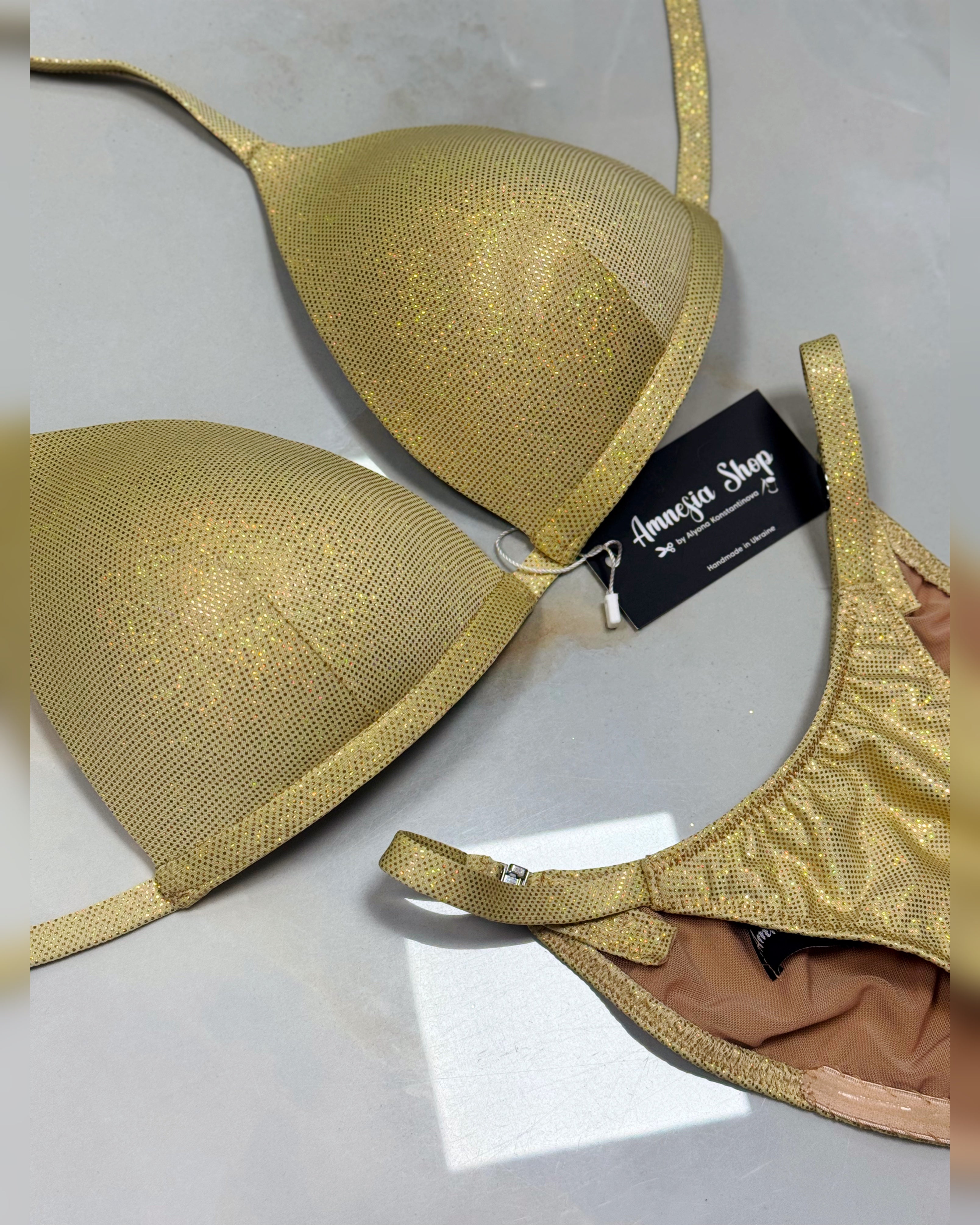 Gold Base Fit Model Bikini Suit, Posing Competition