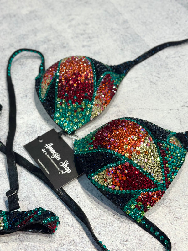 #69 One Size - Bra B/32c, 34C, Bottoms moderate figure cut
