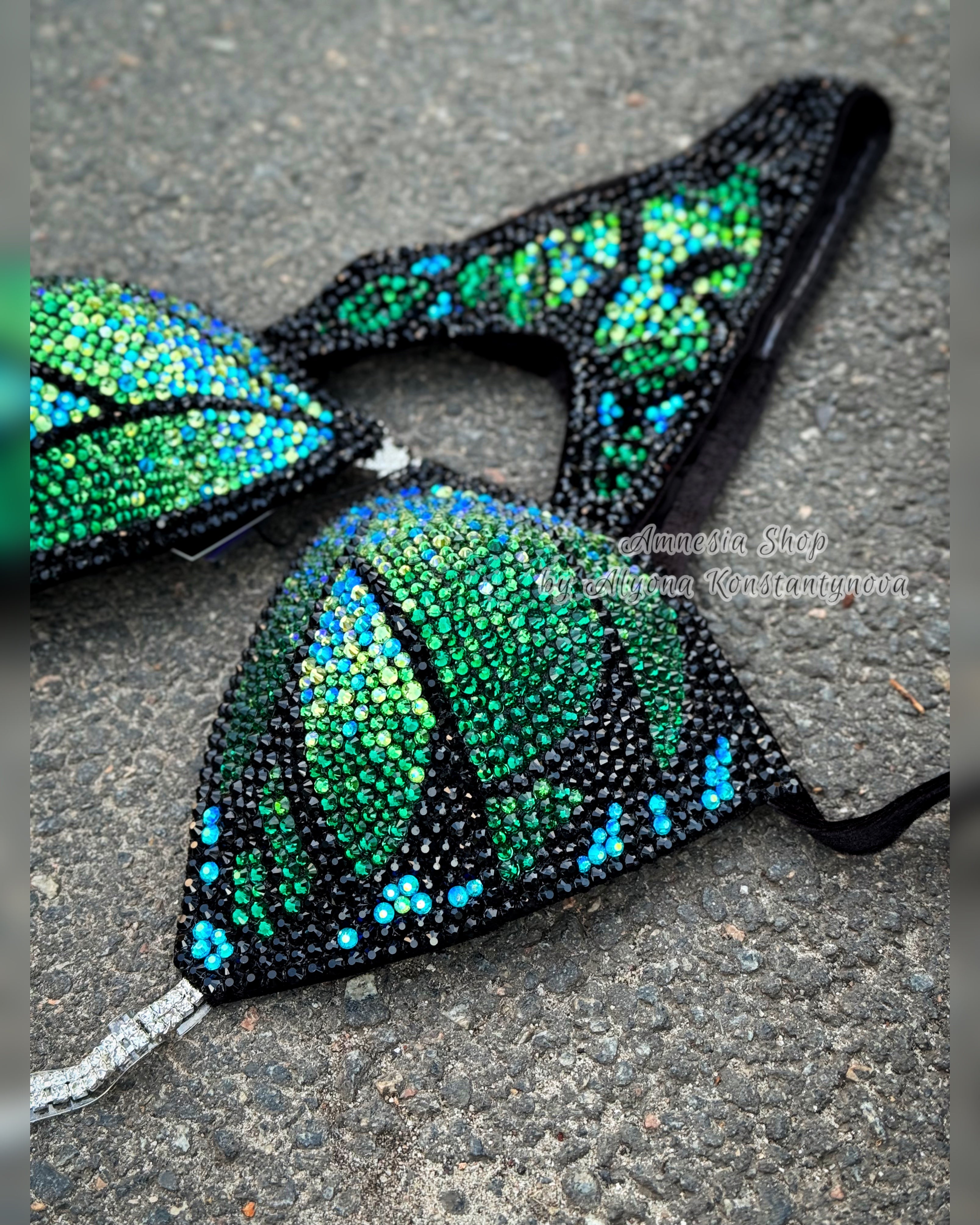 Competition Bikini Set - Rhinestone Fitness - NPC - IFBB - WBFF - Wellness - Figure Competition Suit - Posing Suit - Swarovski Bodybuilding