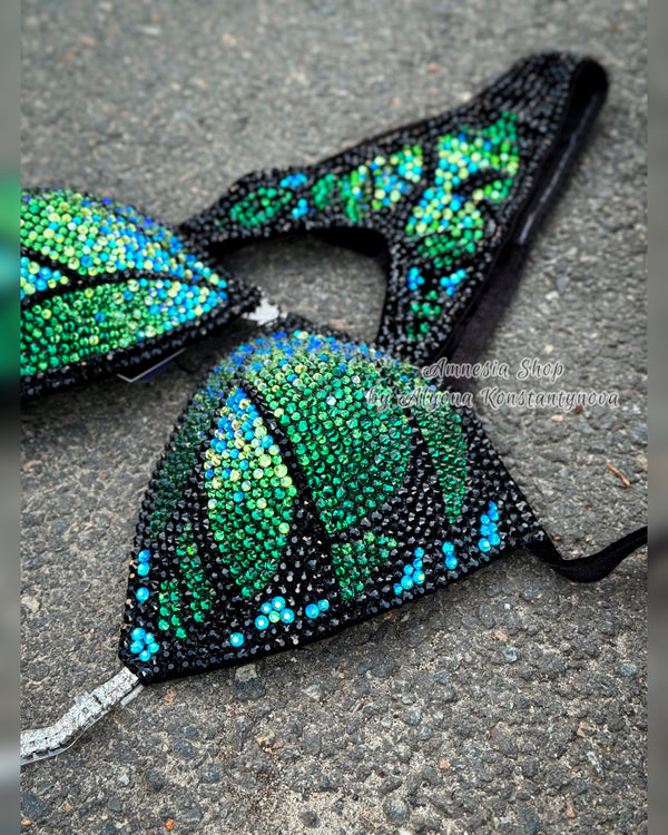 Competition Bikini Set - Rhinestone Fitness - NPC - IFBB - WBFF - Wellness - Figure Competition Suit - Posing Suit - Swarovski Bodybuilding