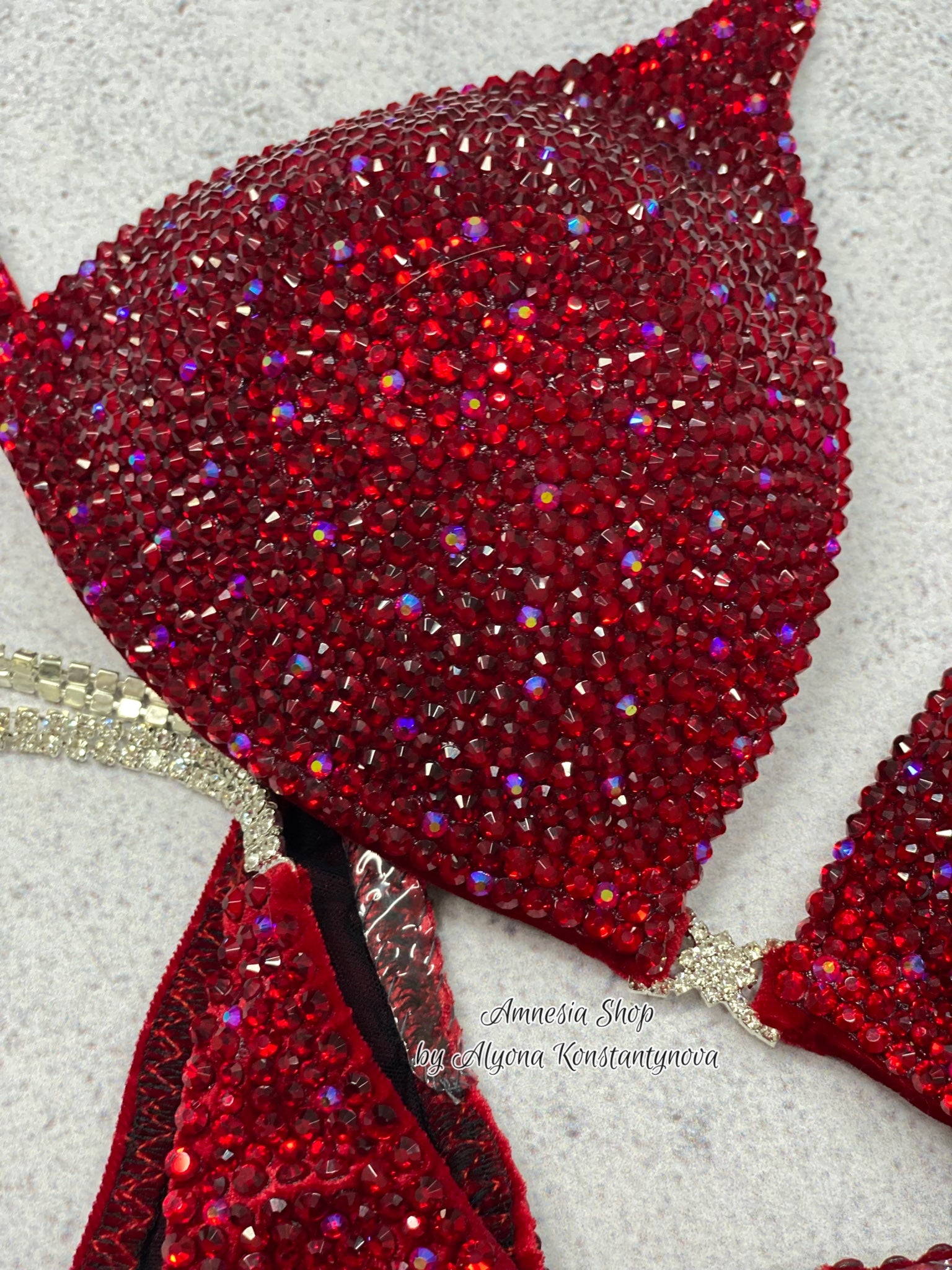 (Copy) Cherry Competition Bikini Set - Rhinestone Fitness - NPC - IFBB - WBFF - Figure Competition Suit - Posing Suit - Swarosvki Bodybuilding