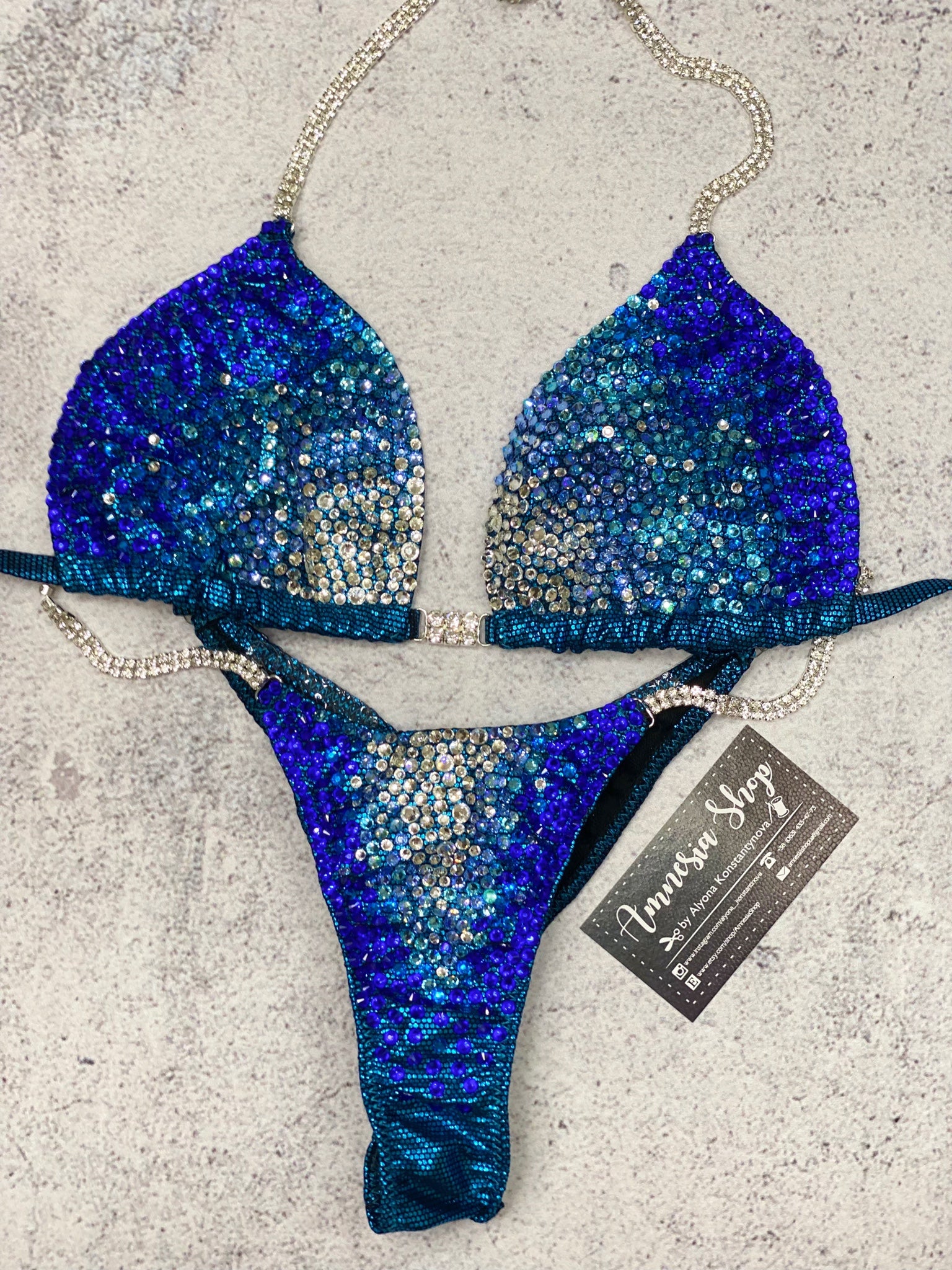 (Copy) Fitness Bikini - Competition Bikini Set - Figure Fitness - NPC - Figure Competition Suit - Posing Suit - Wellness Bikini