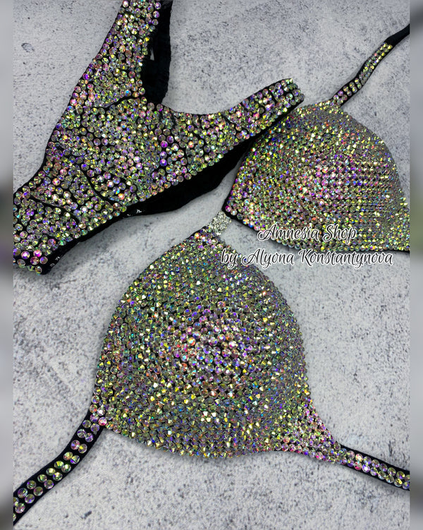 (Copy) Competition Bikini Set - Rhinestone Fitness - NPC - IFBB - WBFF - Figure Competition Suit - Posing Suit - Sw Bodybuilding