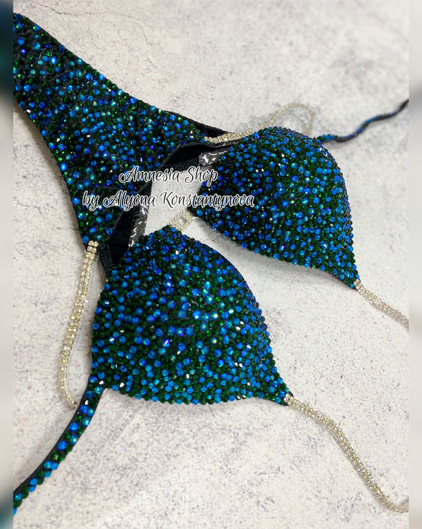Competition Bikini Set - Rhinestone Fitness - NPC - IFBB - WBFF - Wellness - Figure Competition Suit - Posing Suit - Swarovski Bodybuilding