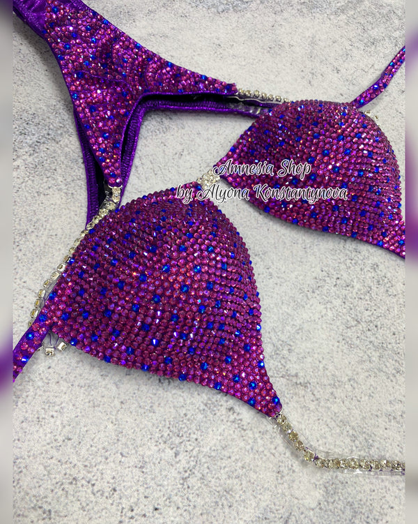(Copy) Competition Bikini Set - Rhinestone Fitness - NPC - IFBB - WBFF - Figure Competition Suit - Posing Suit - Swarosvki Bodybuilding