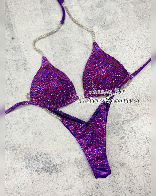 (Copy) Competition Bikini Set - Rhinestone Fitness - NPC - IFBB - WBFF - Figure Competition Suit - Posing Suit - Swarosvki Bodybuilding