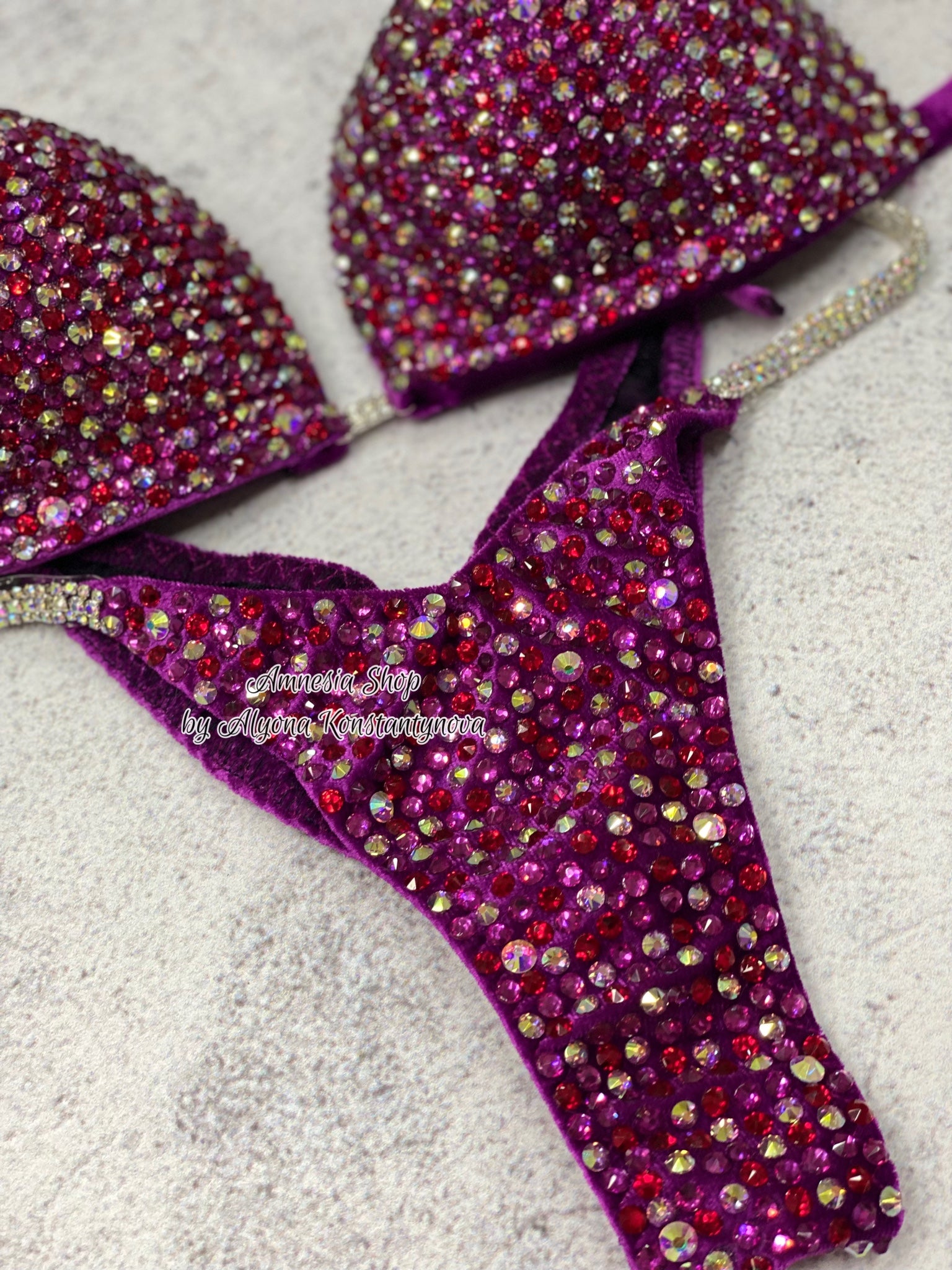 Fuchsia Competition Bikini Set, Competition Set, Figure Bikini, Bikini Suit, Competition Bikini, Sexy Set, Swimsuit, Posing Bikini, Fitness Bikini