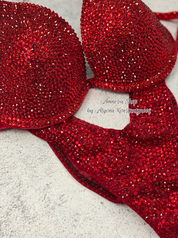 Fitness Bikini - Bodybuilding Bikini - NPC Bikini - IFBB Competition Bikini - Crystal Competition Bikini Suit - Sexy Set - Fitness Suit