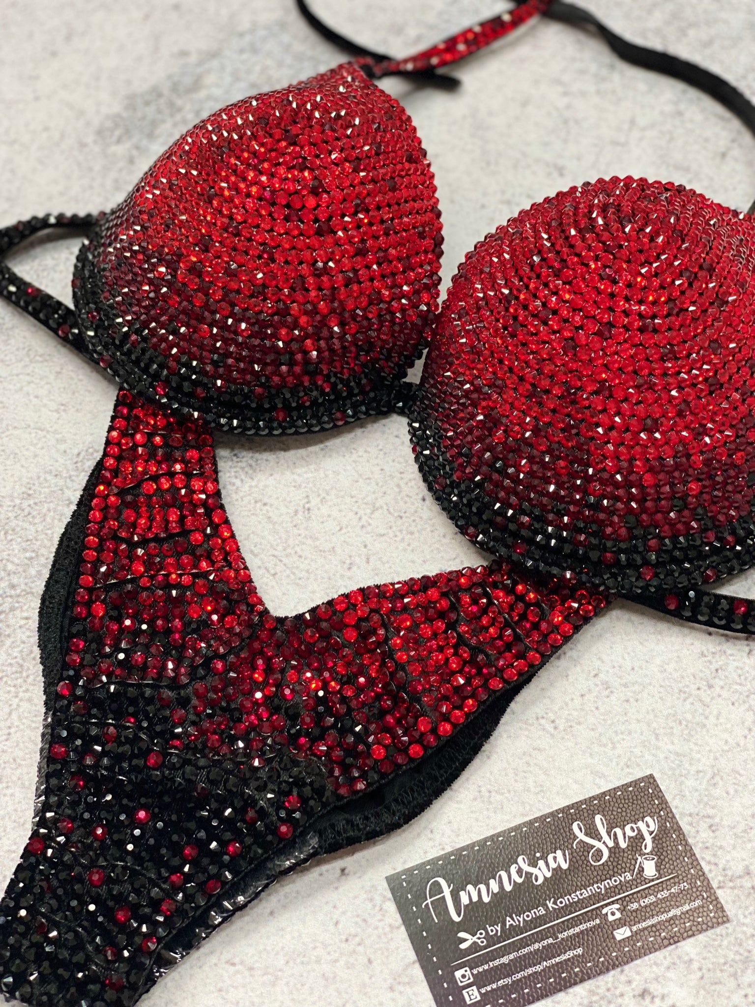 Fitness Bikini - Competition Bikini Set - Rhinestone Fitness - Figure Suit - IFBB - WBFF - Posing Suit