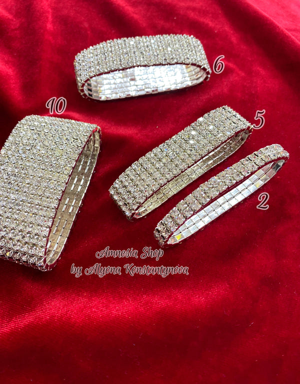 Luxurious rhinestone bracelets