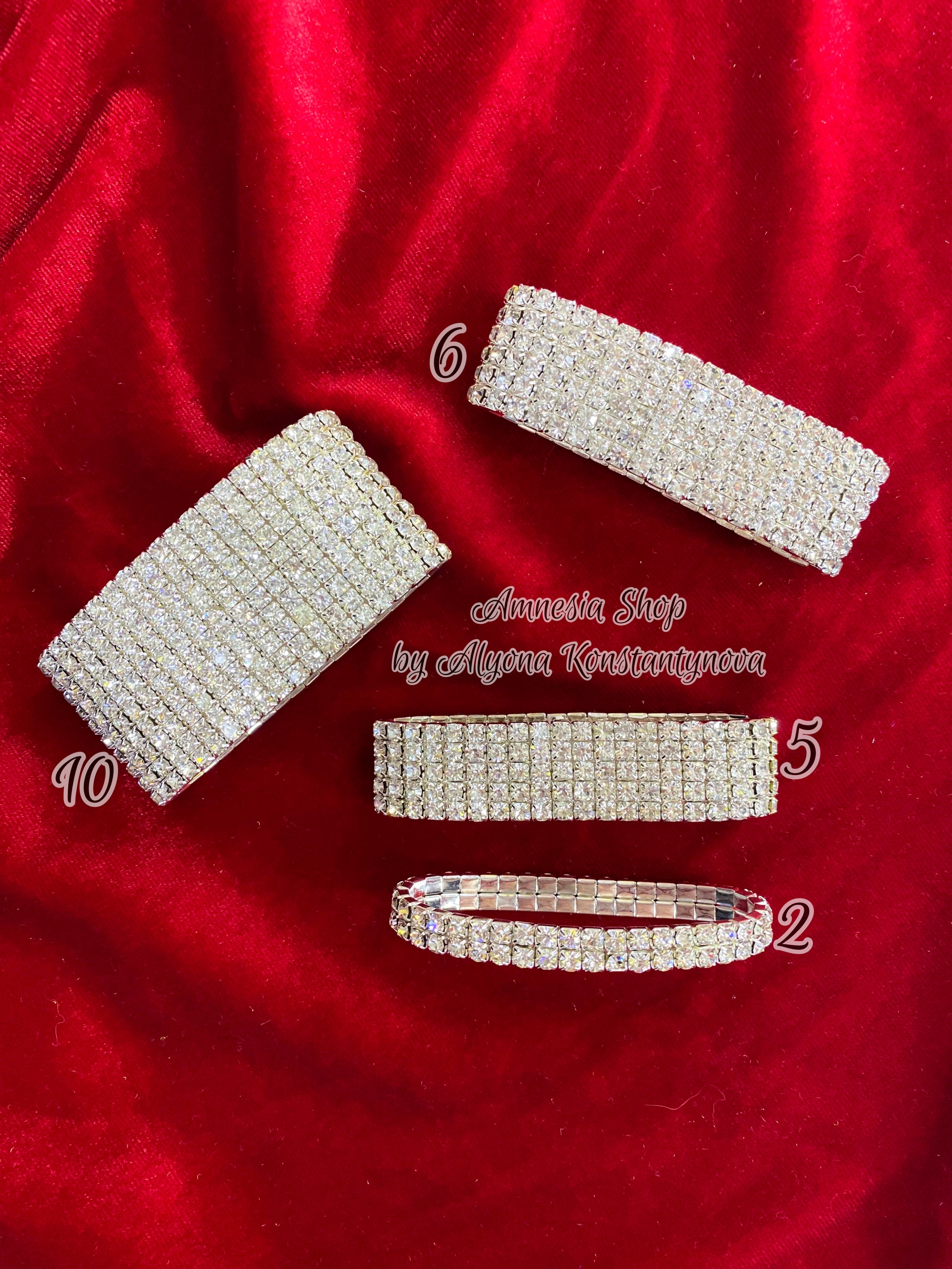 Luxurious rhinestone bracelets