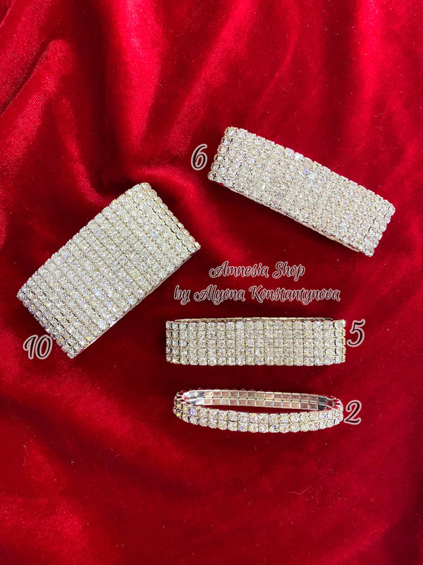 Luxurious rhinestone bracelets