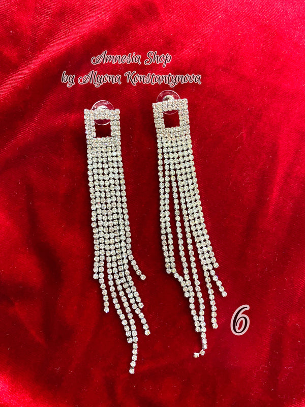 style 6 Luxurious crystal earrings