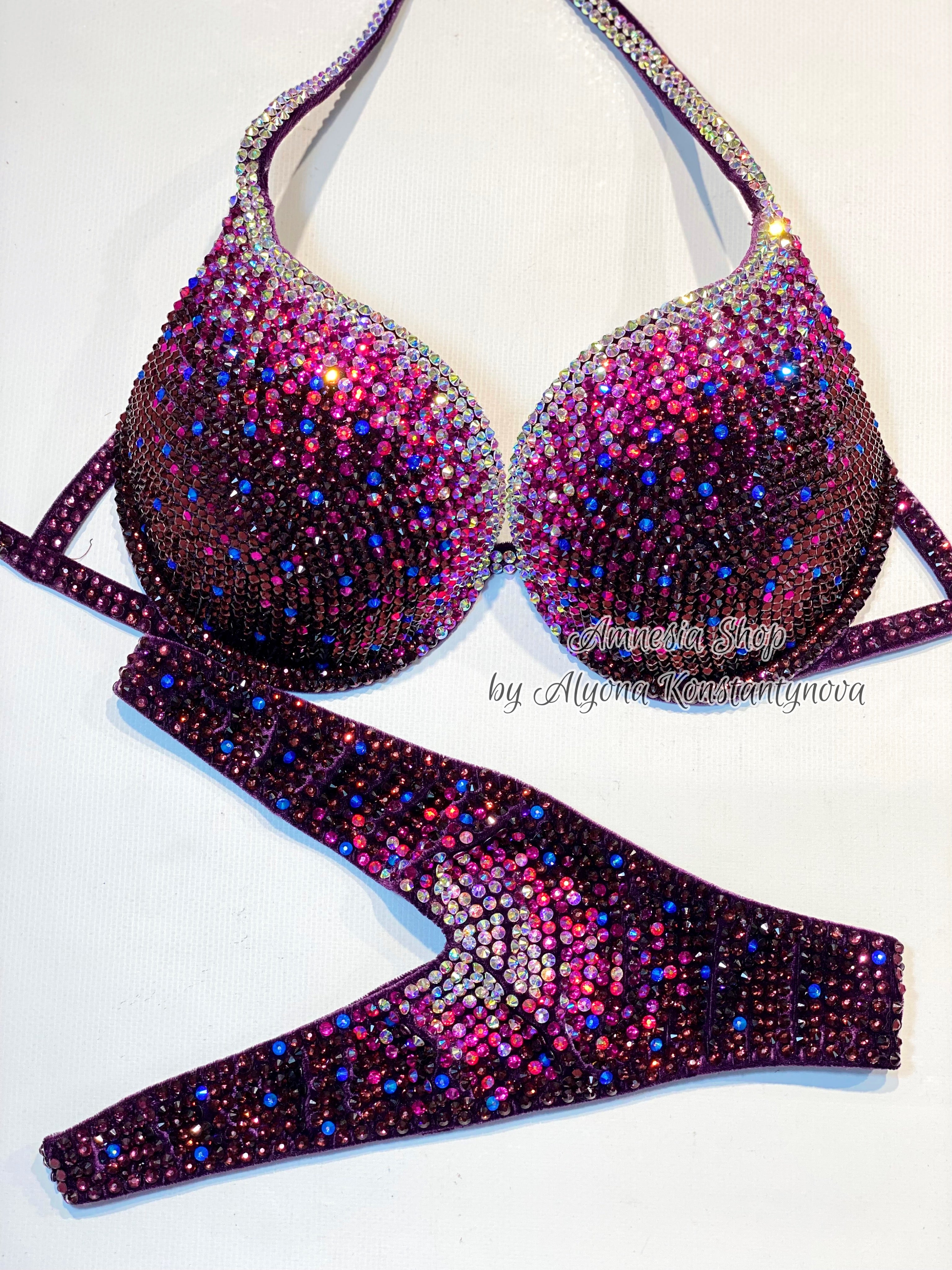 Fitness Bikini - Competition Bikini Set - Rhinestone Fitness - Figure Suit - IFBB - WBFF - Posing Suit (Copy)