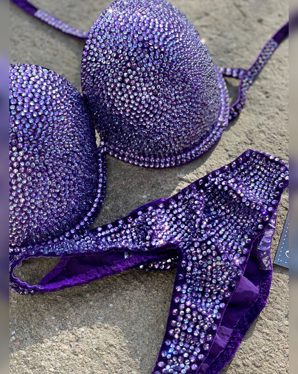 Fitness Bikini - Bodybuilding Bikini - NPC Bikini - IFBB Competition Bikini - Crystal Competition Bikini Suit - Sexy Set - Fitness Suit