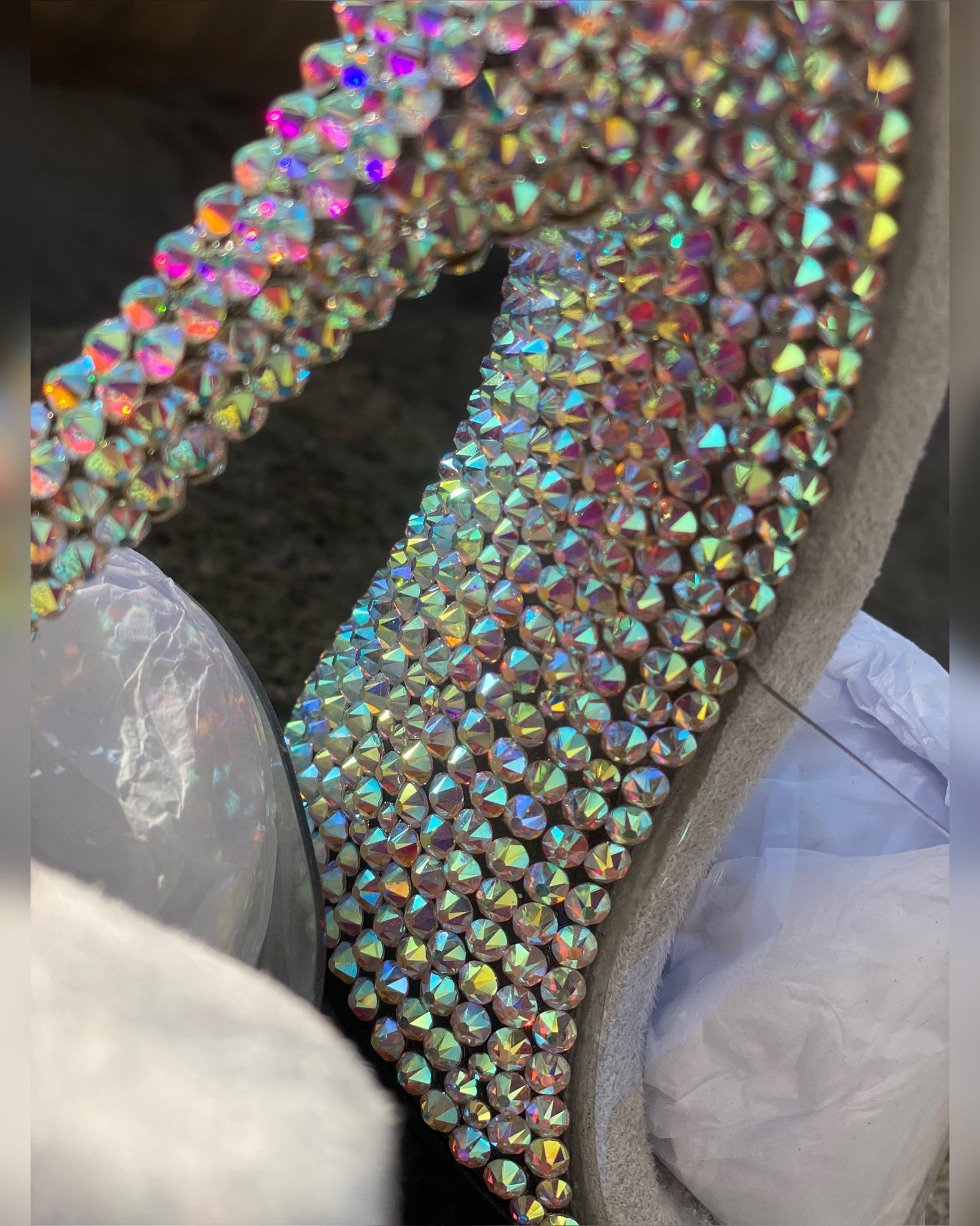 Crystal AB Bikini Shoes, SW Shoes, Competition Shoes, Bikini Figure Shoes, Posing Shoes