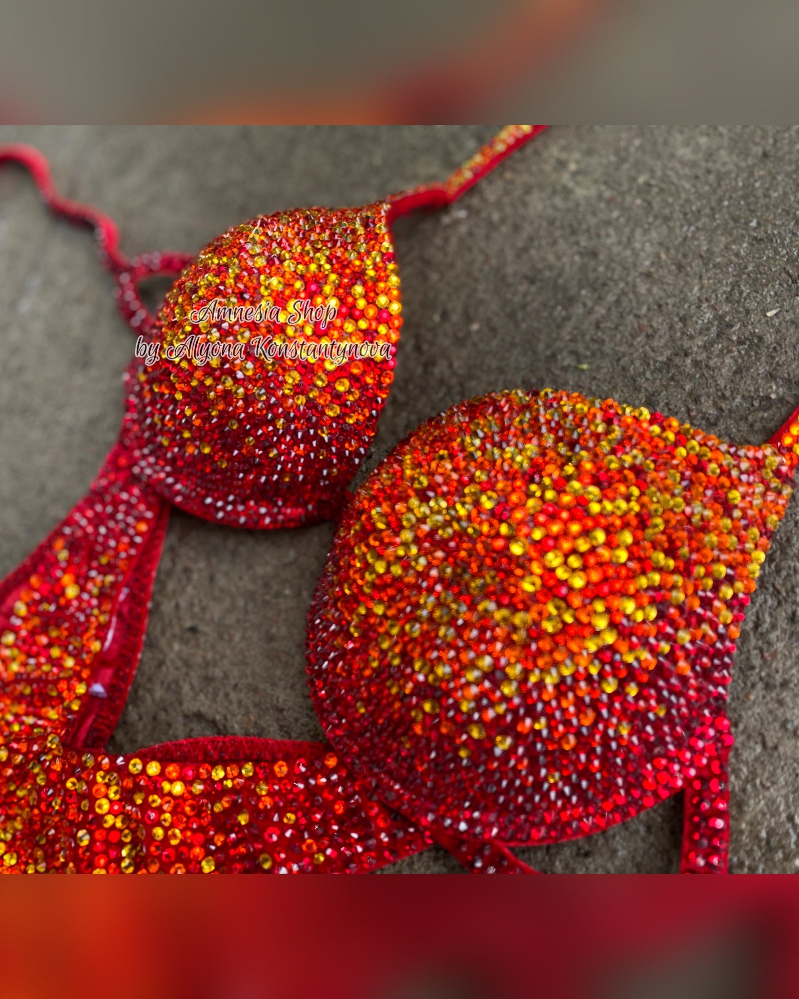 Fitness Bikini - Competition Bikini Set - Rhinestone Fitness - Figure Suit - IFBB - WBFF - Posing Suit