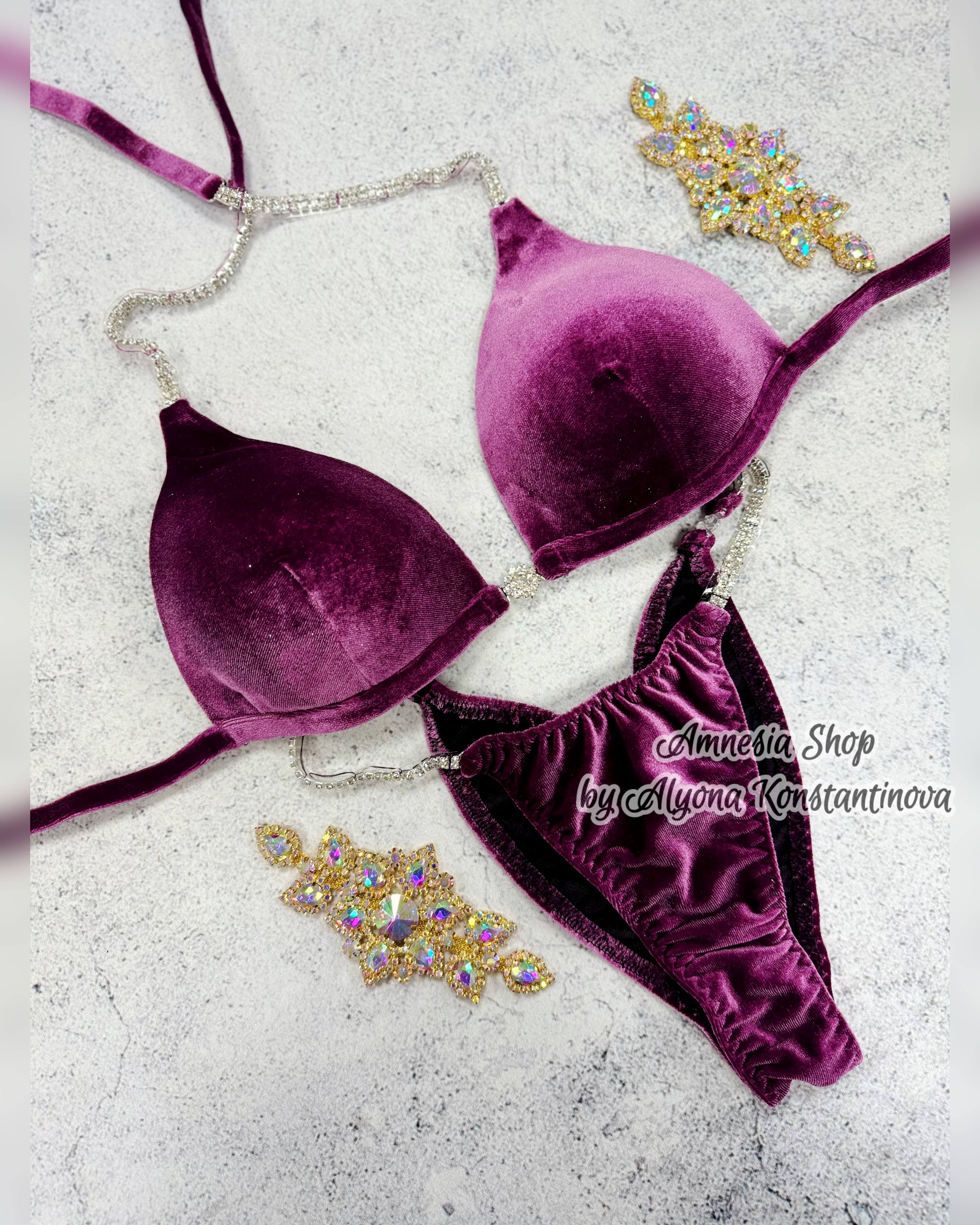 (Copy) Base bikini, Fitness Bikini - Bodybuilding Bikini - Swarovski Bikiki - IFBB Competition Bikini - Posing Suit - Fitness Suit