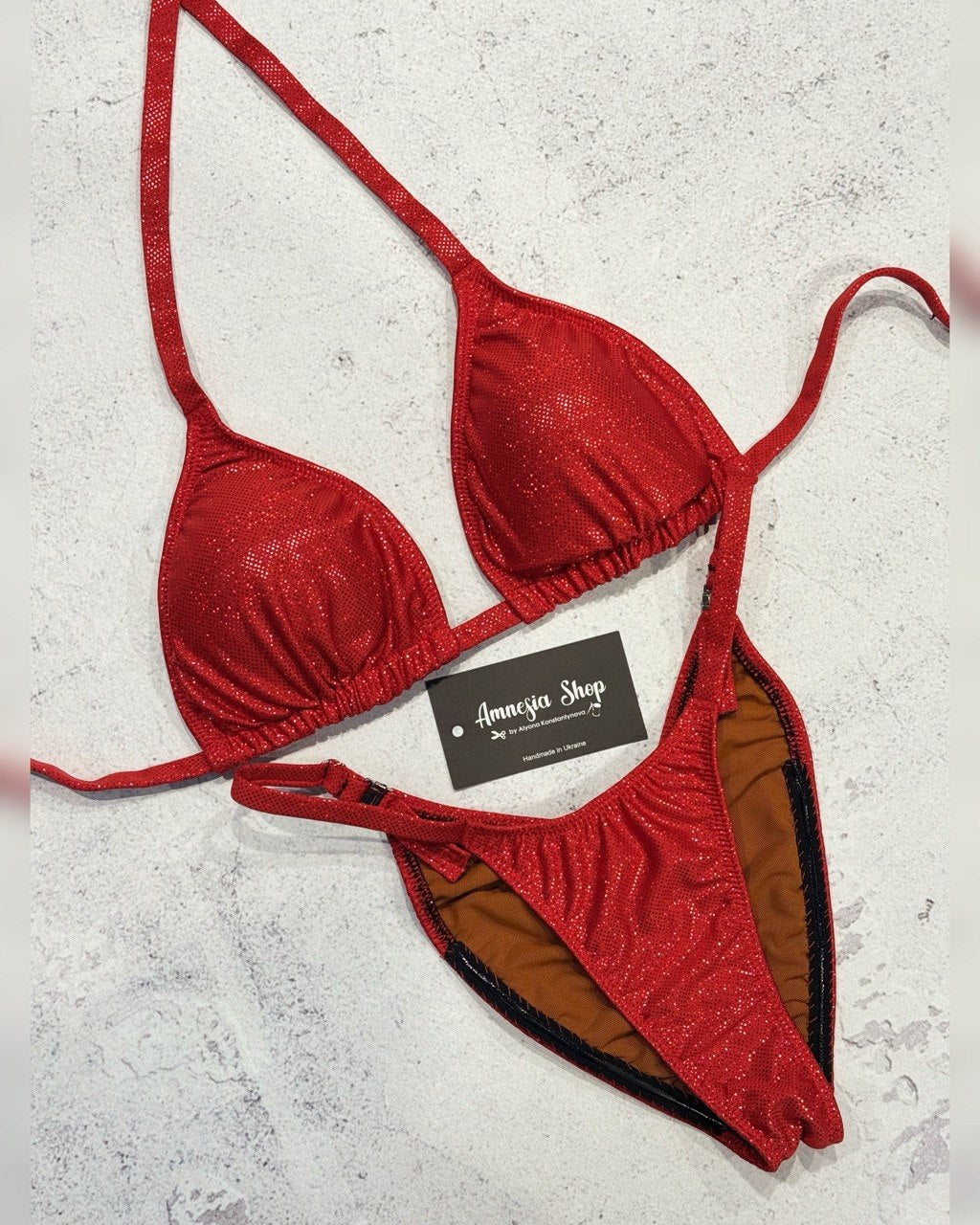 Red Base Fit Model Bikini Suit, Posing Competition