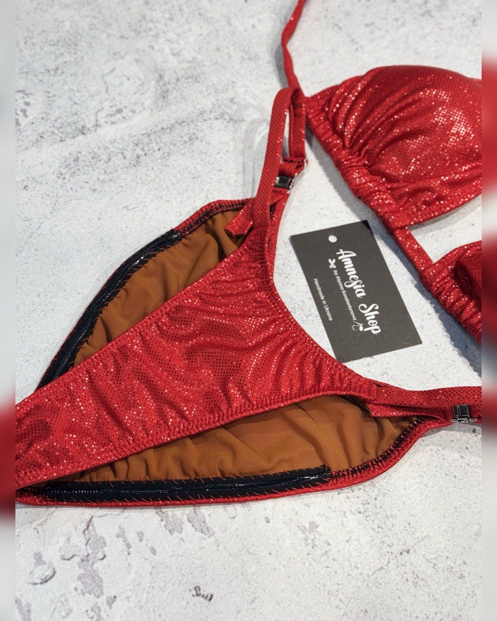 Red Base Fit Model Bikini Suit, Posing Competition