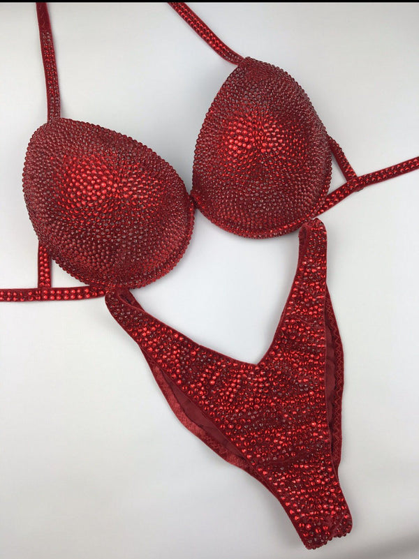 Fitness Bikini - Bodybuilding Bikini - NPC Bikini - IFBB Competition Bikini - Crystal Competition Bikini Suit - Sexy Set - Fitness Suit - Amnesia Shop