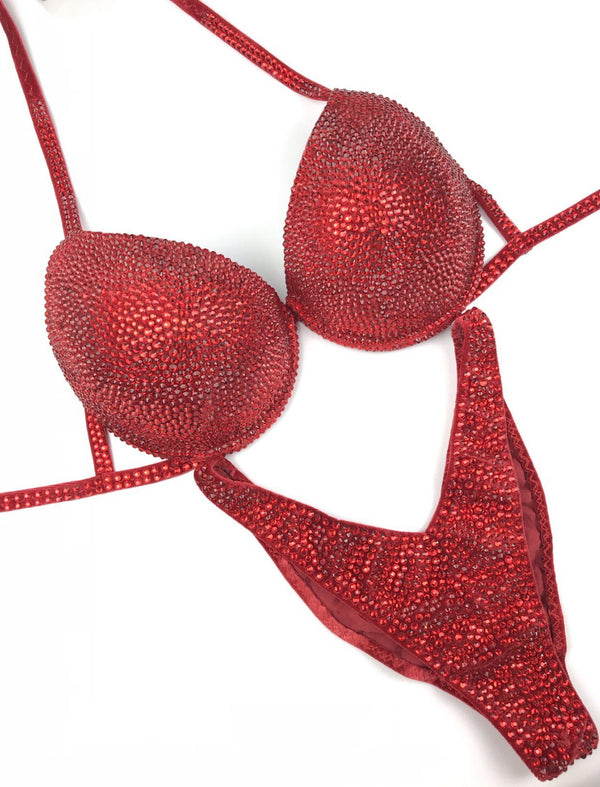 Fitness Bikini - Bodybuilding Bikini - NPC Bikini - IFBB Competition Bikini - Crystal Competition Bikini Suit - Sexy Set - Fitness Suit - Amnesia Shop