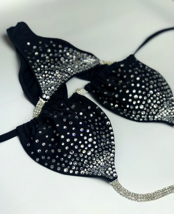 Bodybuilding Bikini Set - Rhinestone Fitness - NPC - IFBB - WBFF - Figure Competition Suit - Posing Suit - Swarosvki Bodybuilding - Amnesia Shop