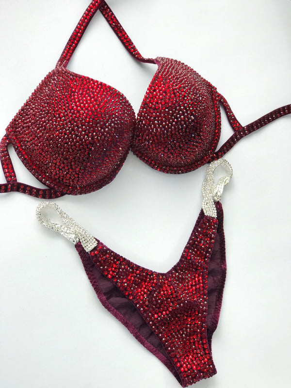 Bikini - Bodybuilding Bikini - NPC Bikini - IFBB Competition Bikini - Crystal Competition Bikini Suit - Sexy Set - Fitness Suit - Amnesia Shop