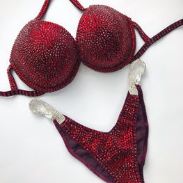 Fitness Bikini - Bodybuilding Bikini - NPC Bikini - IFBB Competition Bikini - Crystal Competition Bikini Suit - Sexy Set - Fitness Suit