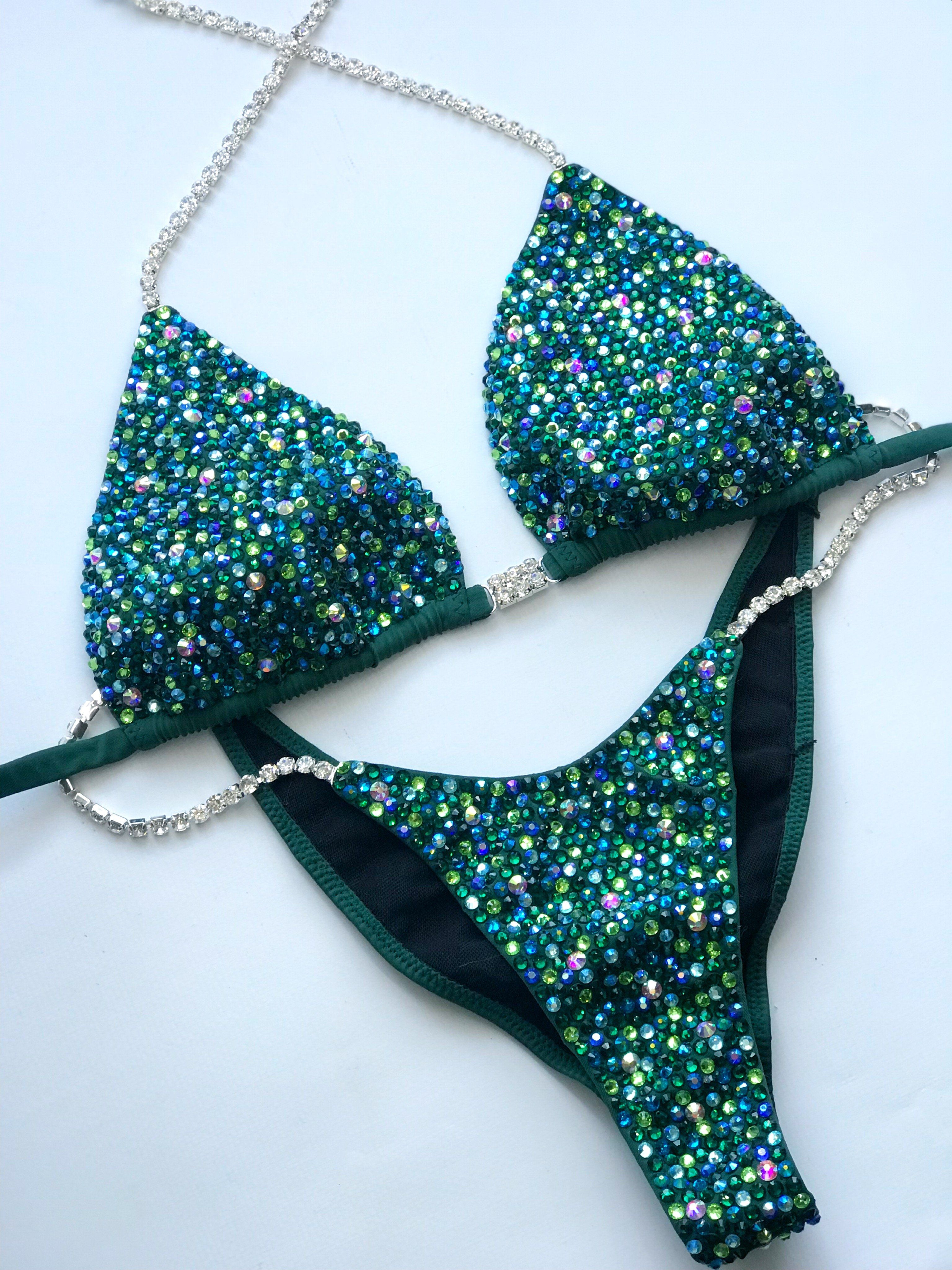 Buy Gold & White Competition Bikini Online in India - Etsy