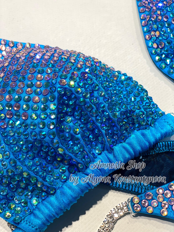 NPC - Ifbb bikini suit - Figure Competition Suit - Fitness Bikini - Bodybuilding Bikini - Custom Crystal Figure Suit - Wellness Bikini