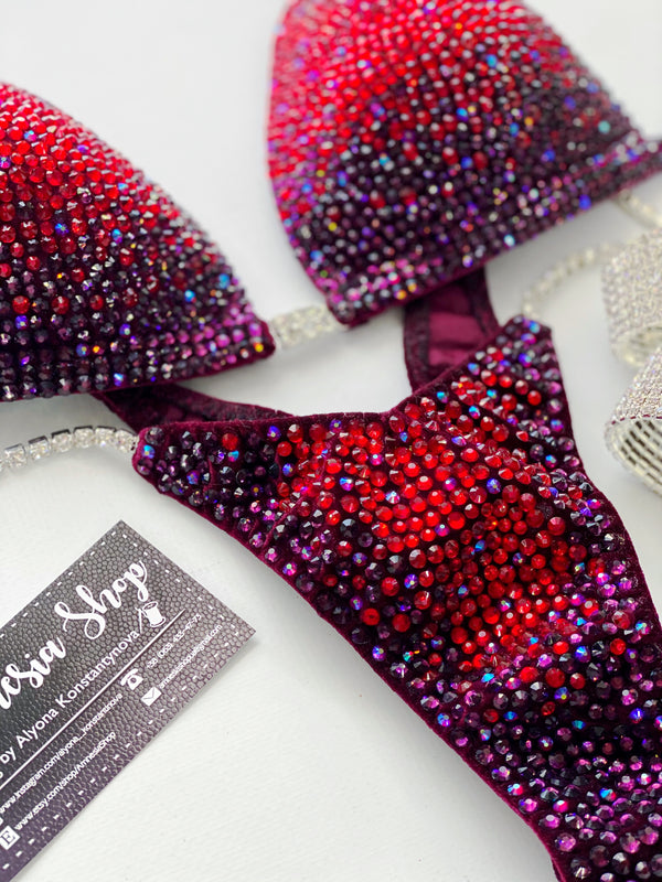 Gradient Bikini Set, Competition Set, Figure Bikini, Bikini Suit, Competition Bikini, Sexy Set, Swimsuit, Posing Bikini, Fitness Bikini