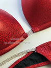 Red Base Fitness Bikini, Competition Base, Figure Bikini, Bikini Suit, Competition Bikini, Bikini, Sexy Set , Swimwear Bikini, NPC, IFBB, Wellness