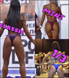 Lilac Silver Fitness Bikini - Competition Bikini Set - Figure Fitness - NPC - IFBB - Velvet Figure Competition Suit - Posing Suit - Wellness Bikini
