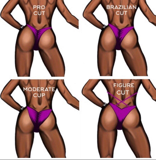Burgundy Finess Bikini - Competition Bikini Set - Figure Fitness - NPC - IFBB - WBFF - Velvet Figure Competition Suit - Posing Suit - Amnesia Shop